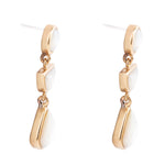 Shaped in Mother of Pearl Post Earrings