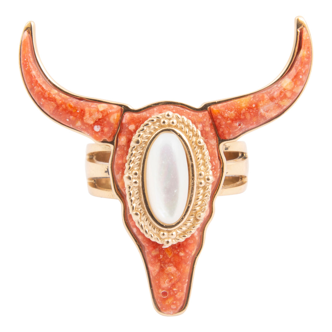 Longhorn Orange Sponge Coral Golden Ring