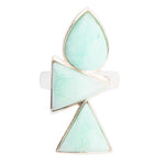 Lahana Green Chrysoprase and Sterling Silver Statement Ring - Barse Jewelry