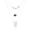 Marcasite and Onyx Sterling Silver Layered Necklace - Barse Jewelry