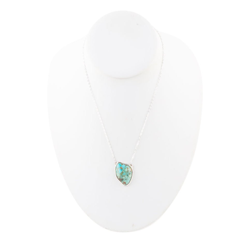 Abstract Turquoise and Sterling Silver Necklace - Barse Jewelry
