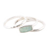 Amazonite and Sterling Stacking Ring Set - Barse Jewelry