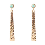 Aztec Turquoise Linear Drop Earrings - Barse Jewelry