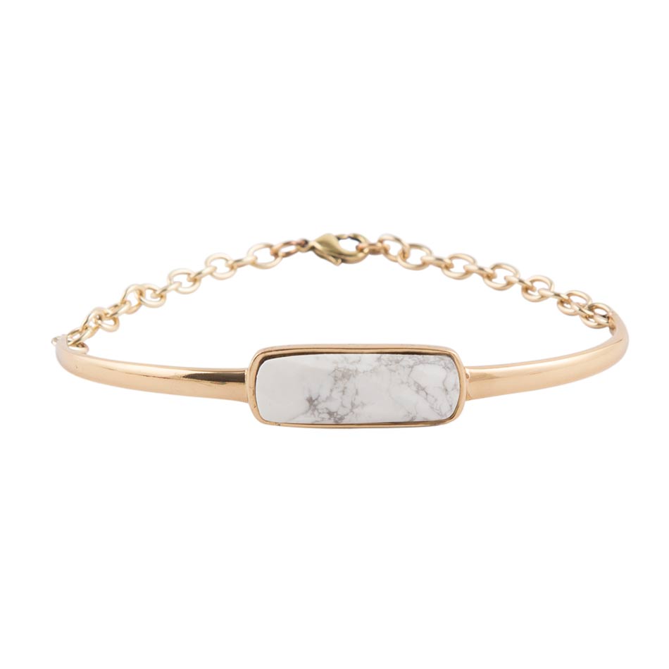 Back to Basics White Howlite Bracelet - Barse Jewelry