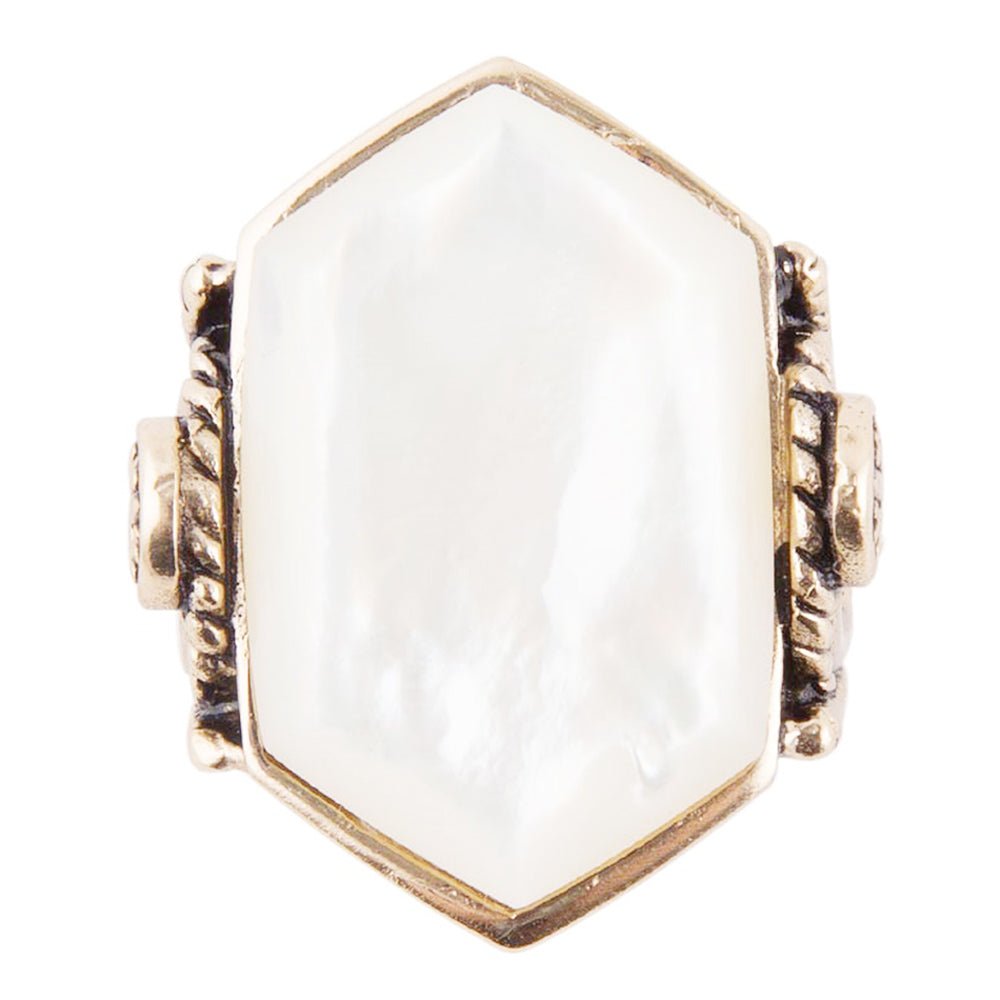 Bronze Mother of Pearl Ring - Barse Jewelry