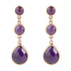 Drops of Amethyst Post Earrings - Barse Jewelry