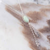 Feather Green Turquoise and Sterling Silver Necklace - Barse Jewelry