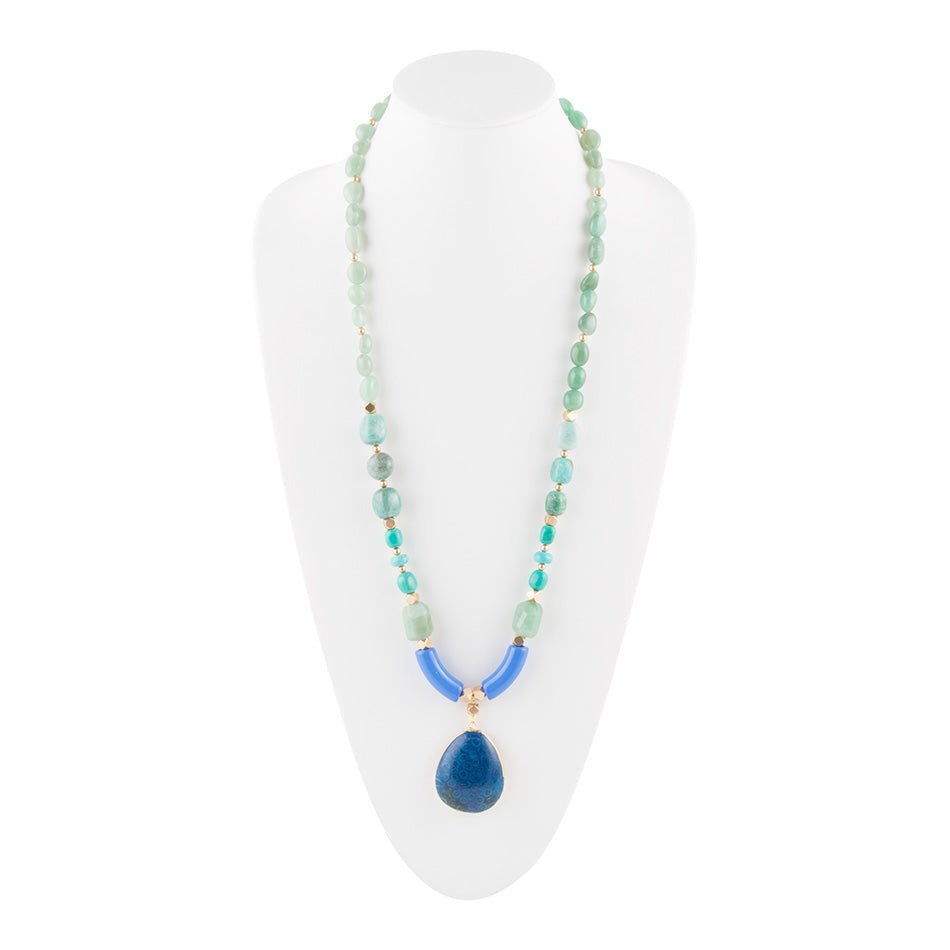 Blue jasper hotsell necklace