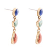 Lapis, Turquoise and Orange Earrings - Barse Jewelry