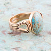Nova Turquoise and Bronze Oval Ring - Barse Jewelry