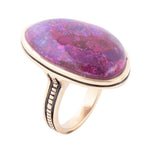 Purple Turquoise and Bronze Statement Ring - Barse Jewelry