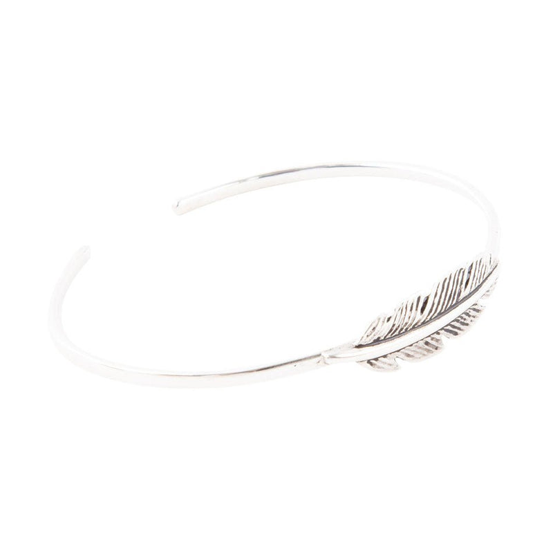 Quill Sterling Feather Cuff Bracelet - Barse Jewelry
