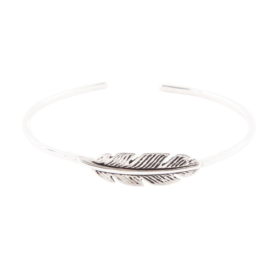 Quill Sterling Feather Cuff Bracelet - Barse Jewelry