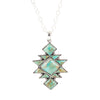 Sharp Turquoise and Sterling Silver Pendant Necklace - Barse Jewelry