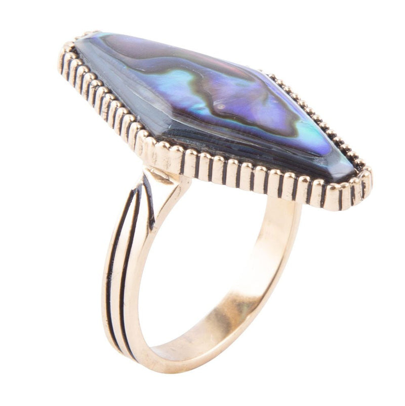 Trillion Abalone Ring - Barse Jewelry