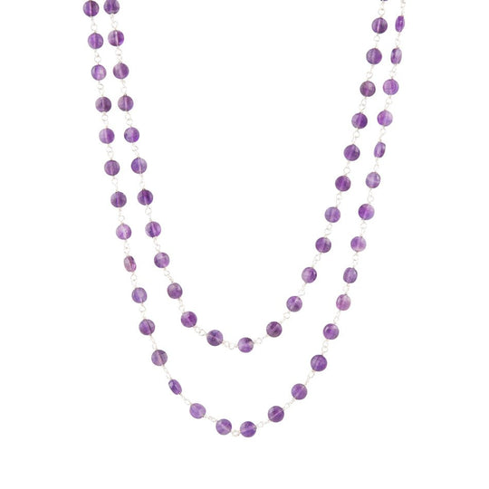 Two Row Amethyst Necklace
