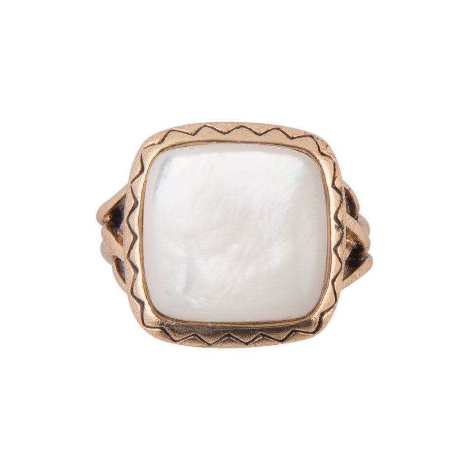 Wave of Mother of Pearl Ring - Barse Jewelry
