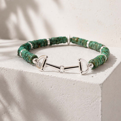 Little Bits Blue Turquoise Silver Bracelet