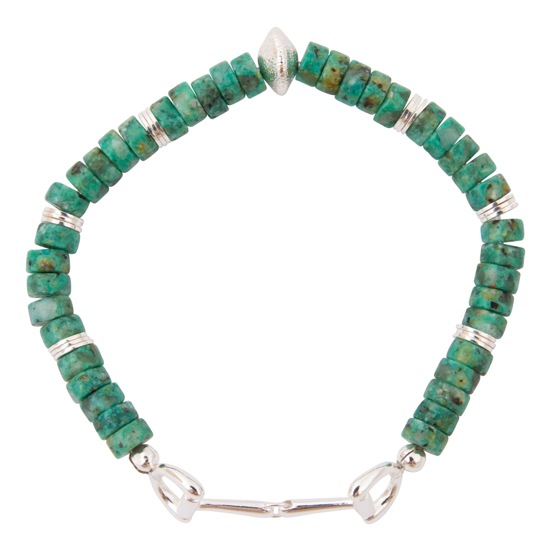 Little Bits Blue Turquoise Silver Bracelet