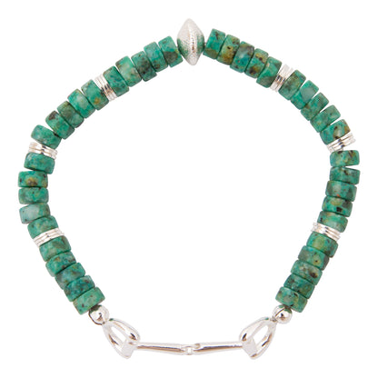 Little Bits Blue Turquoise Silver Bracelet