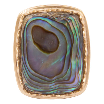 Cognate Abalone Golden Statement Ring