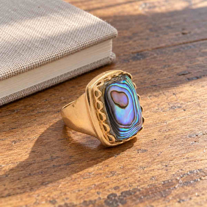 Cognate Abalone Golden Statement Ring