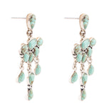 Durango Blue Turquoise Sterling Silver Post Drop Earrings