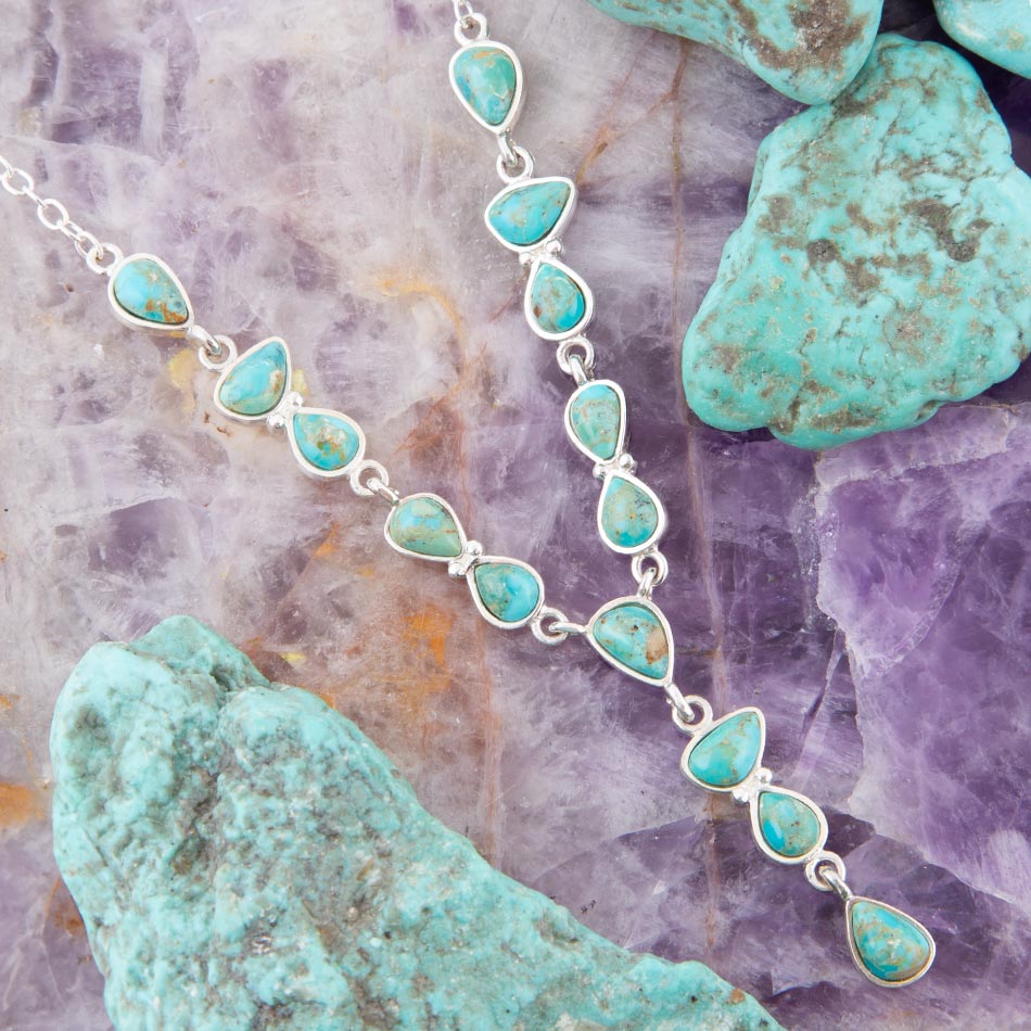 Bague boheme chic ovale howlite turquoise métal argenté Bague boheme chic ovale howlite turquoise métal argenté