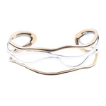 Fresh Two Toned Sterling Silver and Bronze Cuff Bracelet