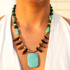 Grotto Blue Turquoise Statement Necklace