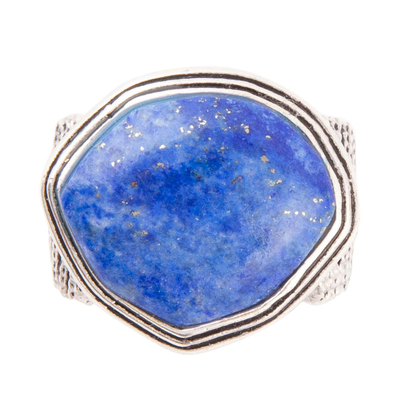 Blue Lapis and Sterling Silver Ring
