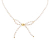 Freshwater Pearl Bow Golden Necklace