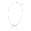 Freshwater Pearl Bow Golden Necklace