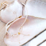 Freshwater Pearl Bow Golden Necklace