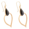 Black Onyx Bedouin Golden Drop Earrings