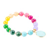 kaleidoscope Multistone Blue Turquoise Charm Bracelet