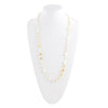 Precious White Pearl and Crystal Necklace