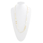 Precious White Pearl and Crystal Necklace