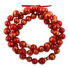 Red Jade Golden Stretch Bracelet Set