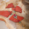 Regalia Red Onyx Golden Y Necklace