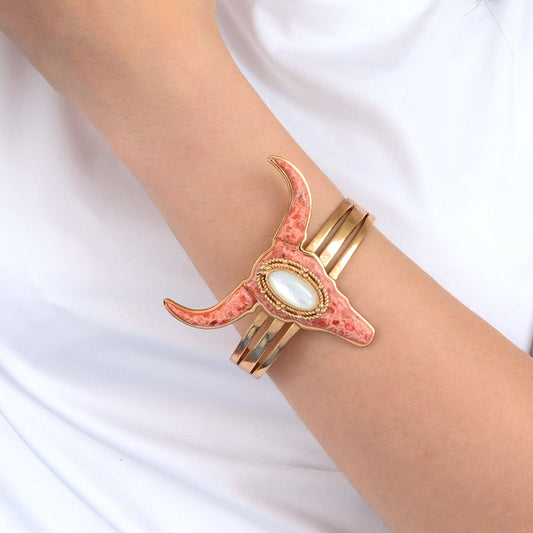 Bracelet with a unique design on a white background