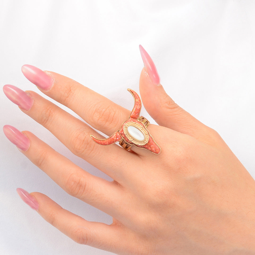 Longhorn Orange Sponge Coral Golden Ring