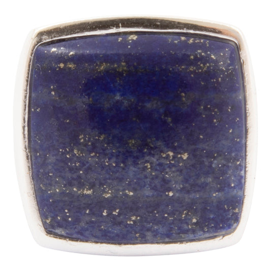 Azure Blue Lapis Silver Statement Ring