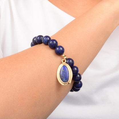 Oasis Red Magnesite Golden Charm Bracelet