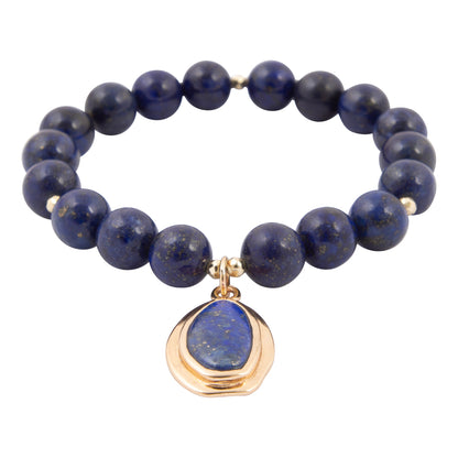 Oasis Red Magnesite Golden Charm Bracelet