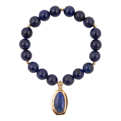 Oasis Red Magnesite Golden Charm Bracelet