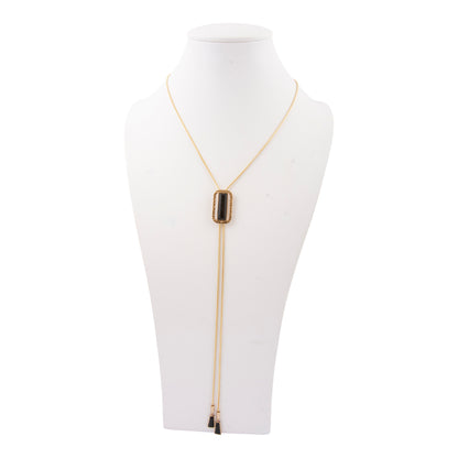 Willa Black Onyx Golden Statement Necklace