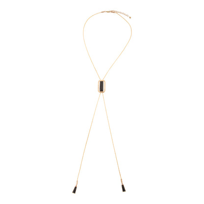 Willa Black Onyx Golden Statement Necklace