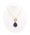 Abby Blue Lapis Golden Pendant Necklace - Barse Jewelry