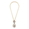 Abby White Mother of Pearl Golden Pendant Necklace - Barse Jewelry